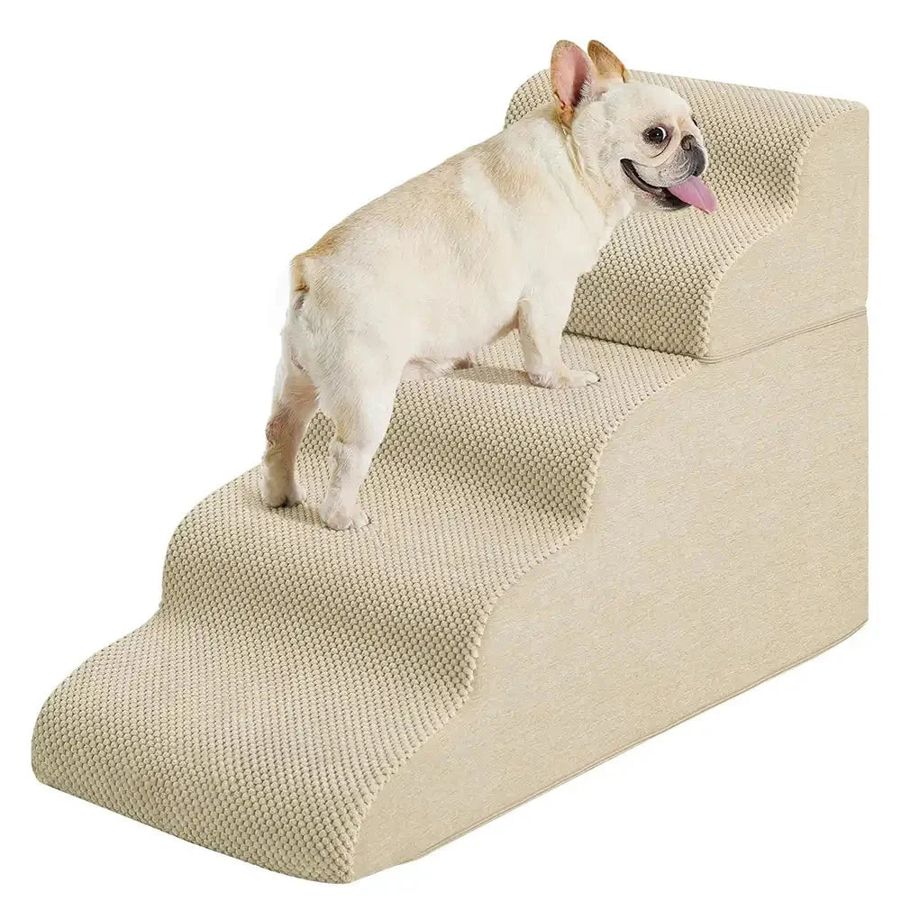 Escalier-rampe en mousse modulaire et empilable pour petits chiens et chiens âgés