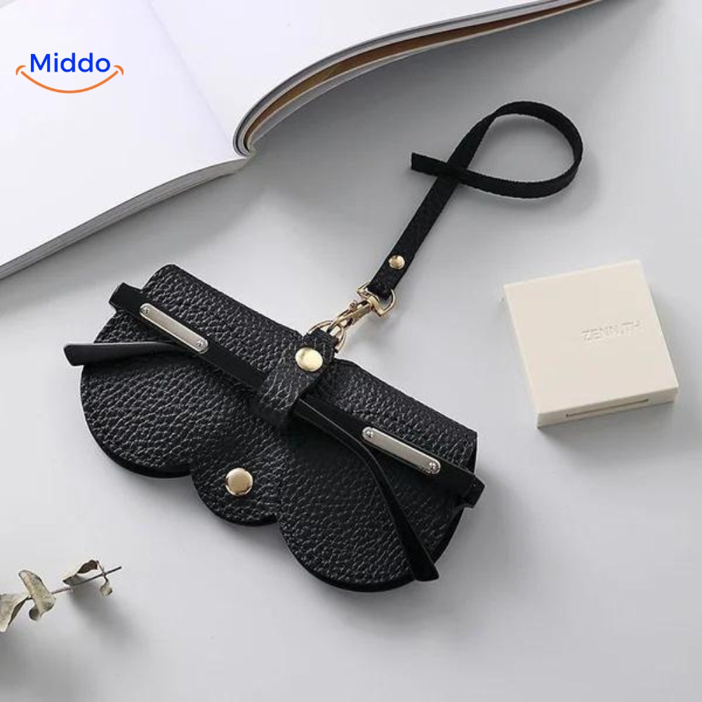 Étui à lunettes slim en cuir | Protection élégante pour lunettes de vue et lunettes de soleil