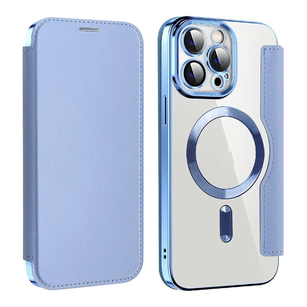 Étui à rabat avec fonction magnétique pour smartphone