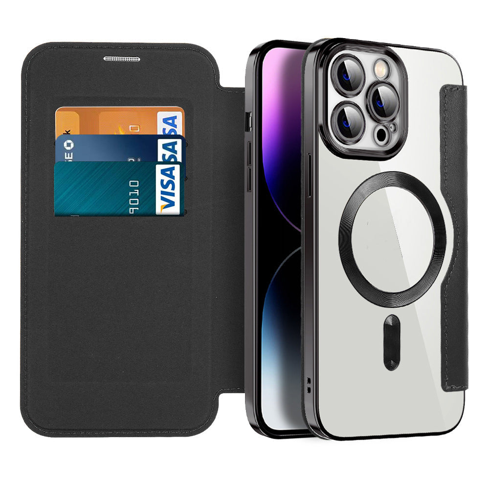 Étui à rabat avec fonction magnétique pour smartphone