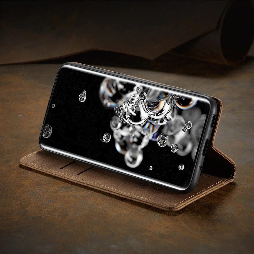 Étui de téléphone 2 en 1 avec portefeuille et emplacements pour cartes en cuir synthétique, coloris variés