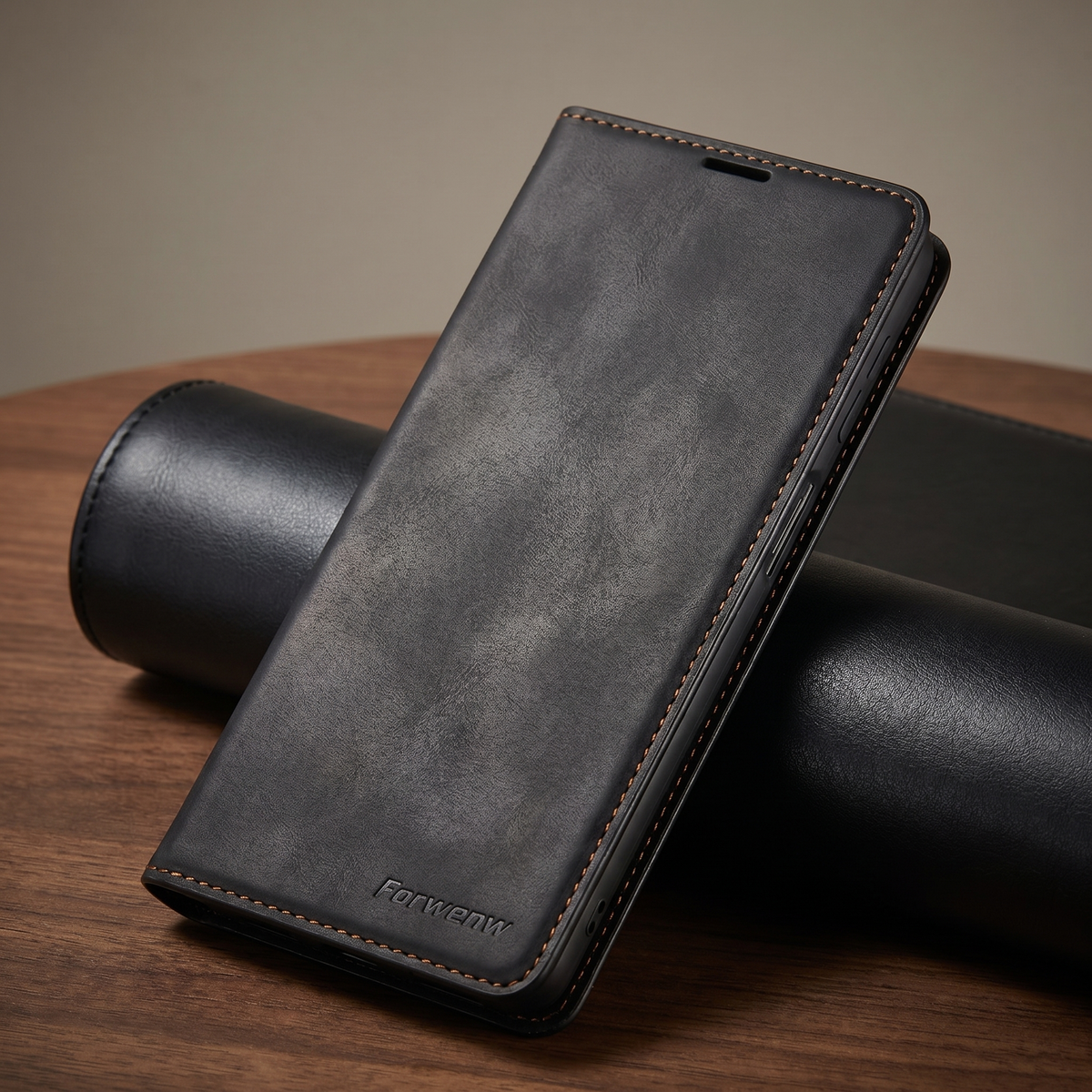Étui magnétique en cuir pour smartphones avec design élégant | Protection robuste et fermeture sécurisée