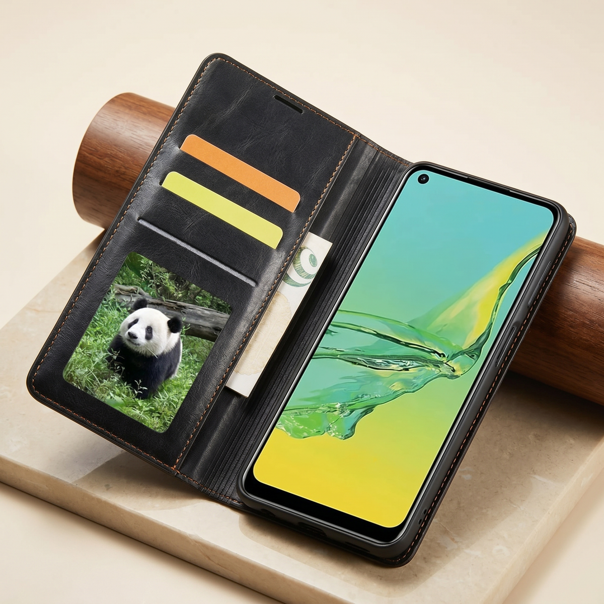 Étui magnétique en cuir pour smartphones avec design élégant | Protection robuste et fermeture sécurisée