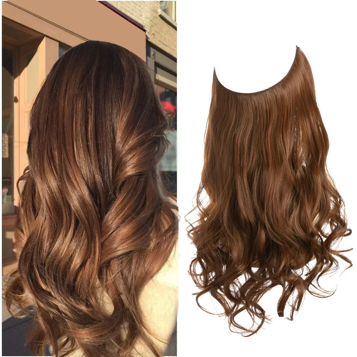 Extensions de cheveux naturels – blond et châtain