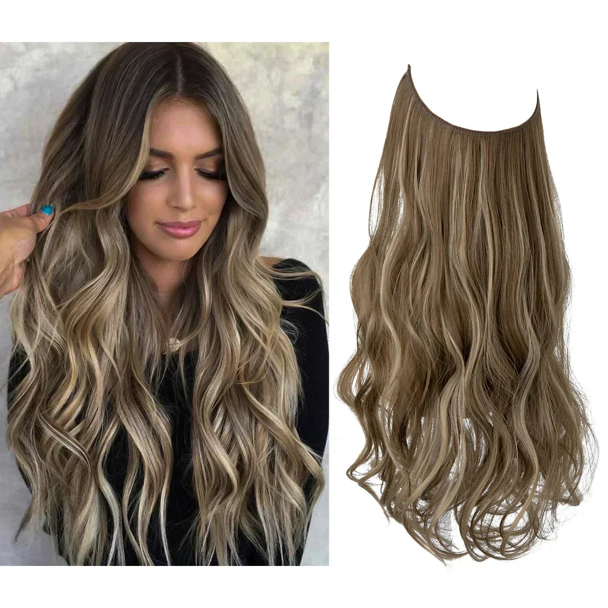 Extensions de cheveux naturels – blond et châtain