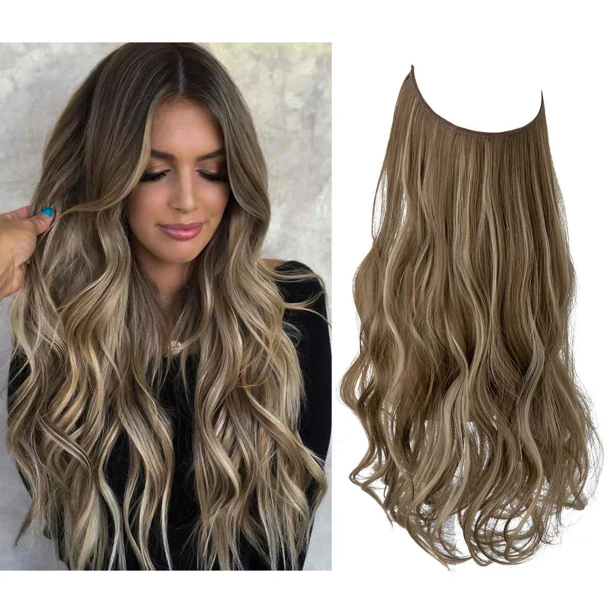 Extensions de cheveux | Ondulés naturels | Volume | Blond