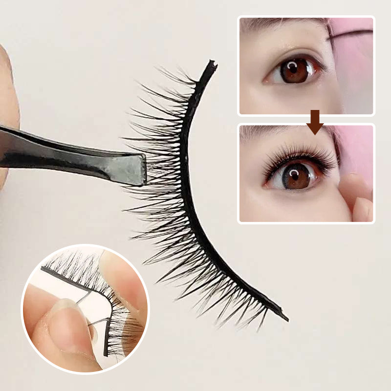 Faux cils autoadhésifs réutilisables pour femme