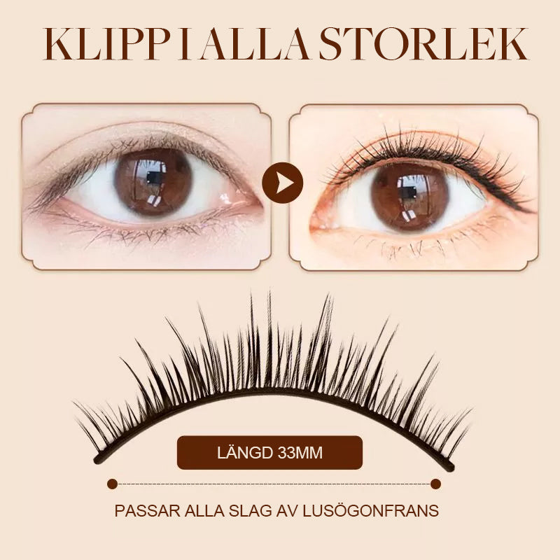 Faux cils autoadhésifs réutilisables pour femme