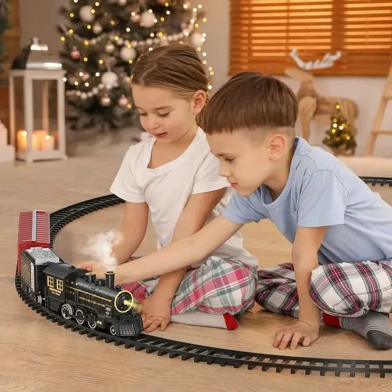 FESTITRAIN – Electric Christmas Train Set with Flexible Tracks