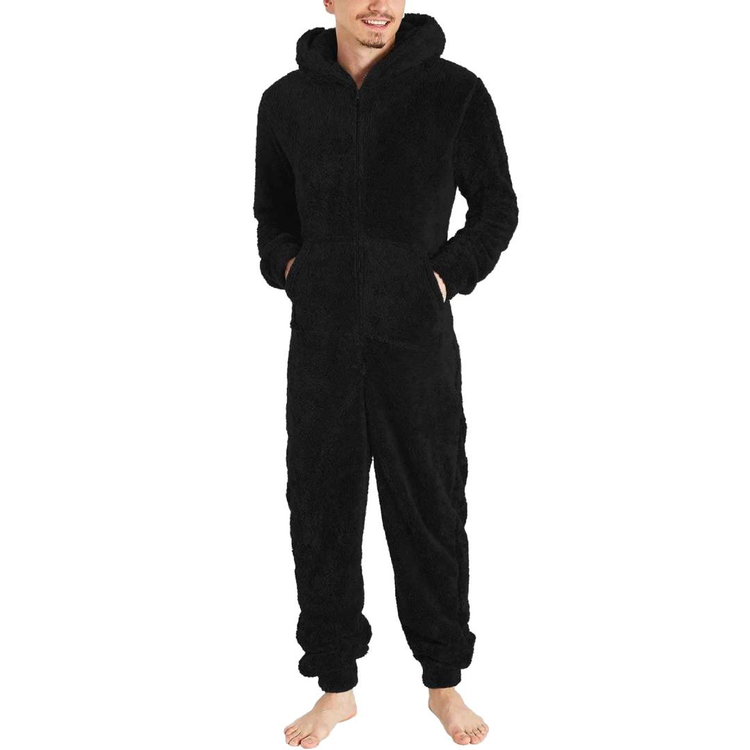Fleece Jumpsuit for Men - Warm & Cozy Overall
