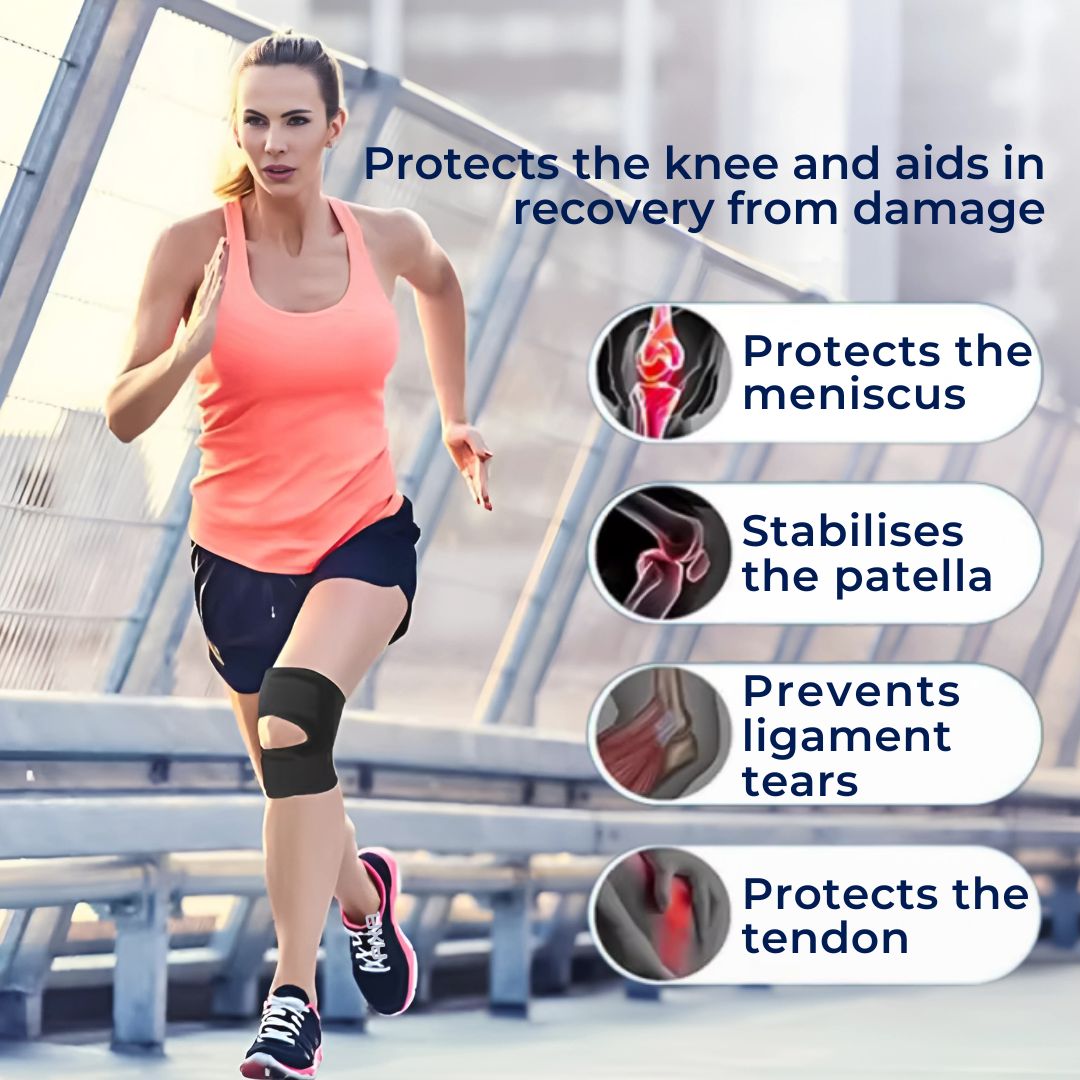 FlexGuard Knee Pads | with Support Compression Springs and Tension Strap - for Stability - Pain Relief and Protection Olvoria