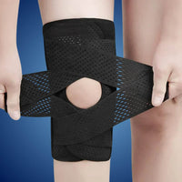 FlexGuard Genouillères | avec ressorts de compression de soutien et sangle de tension - pour stabilité - soulagement de la douleur et protection Olvoria