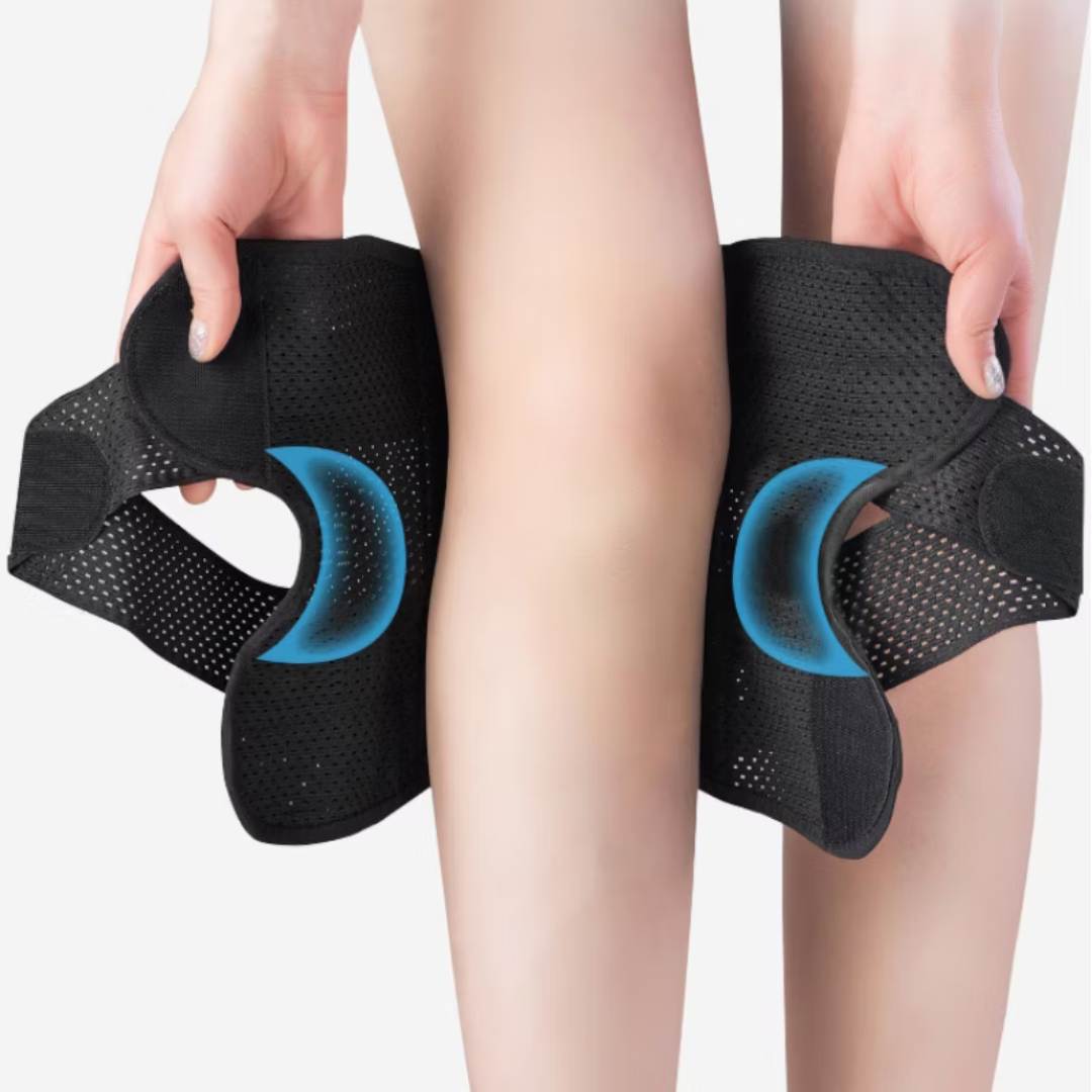 FlexGuard Knee Pads | with Support Compression Springs and Tension Strap - for Stability - Pain Relief and Protection Olvoria