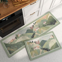 Tapis de cuisine floral à séchage rapide
