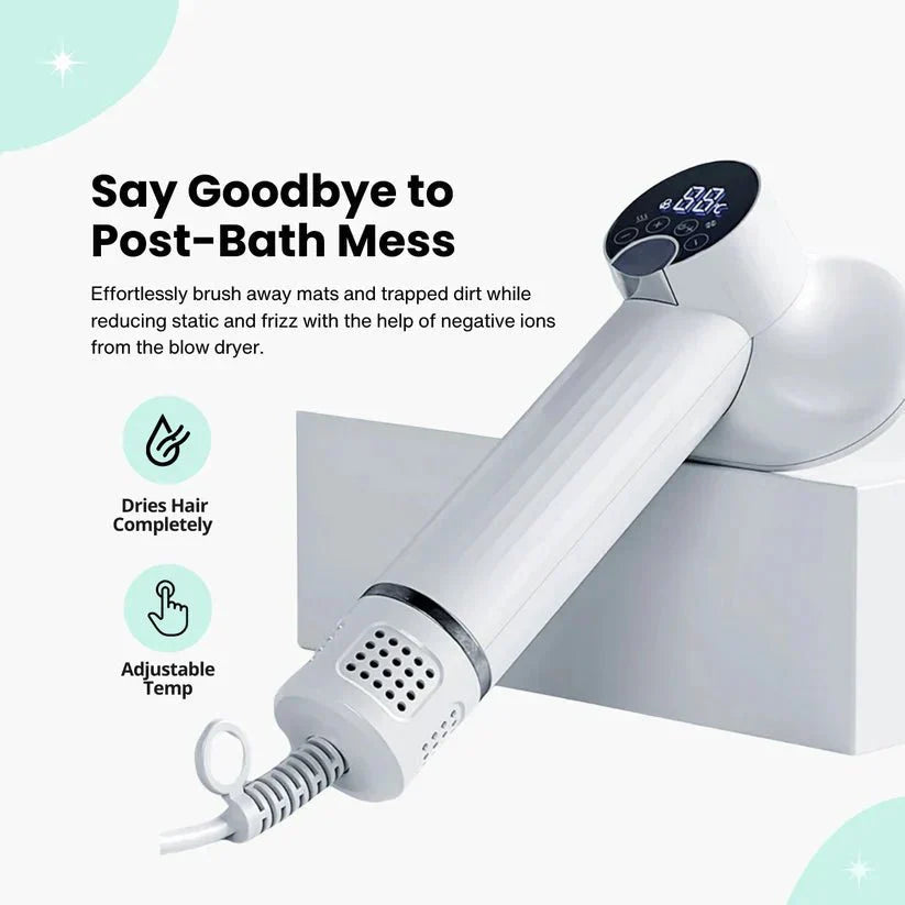 FluffDry • 2-in-1 Dog Hair Dryer & Brush
