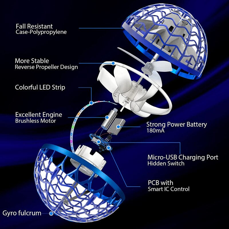 Flying LED Ball - Flies Like a Boomerang