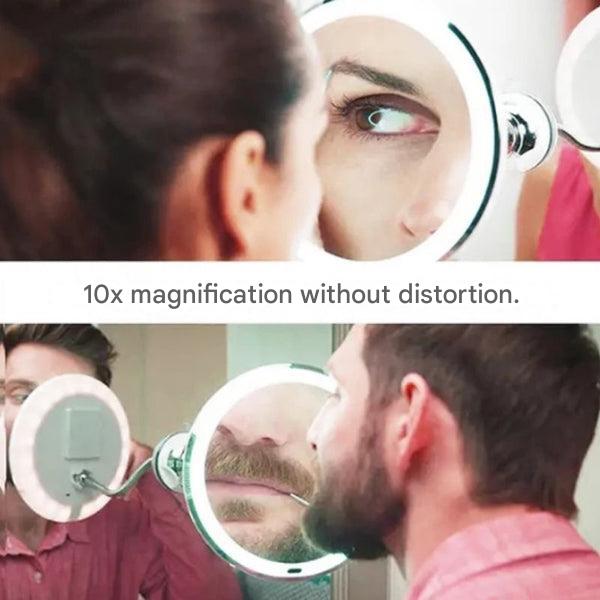 FOCUSLITE – LED mirror with ultra-strong light & precise 10x zoom