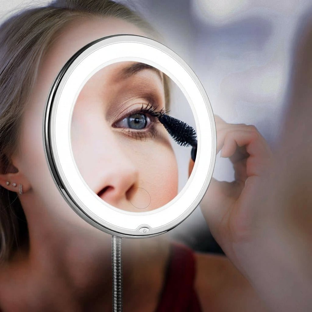 FOCUSLITE – LED mirror with ultra-strong light & precise 10x zoom