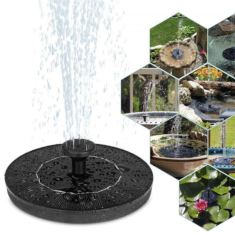 Fontaine solaire flottante