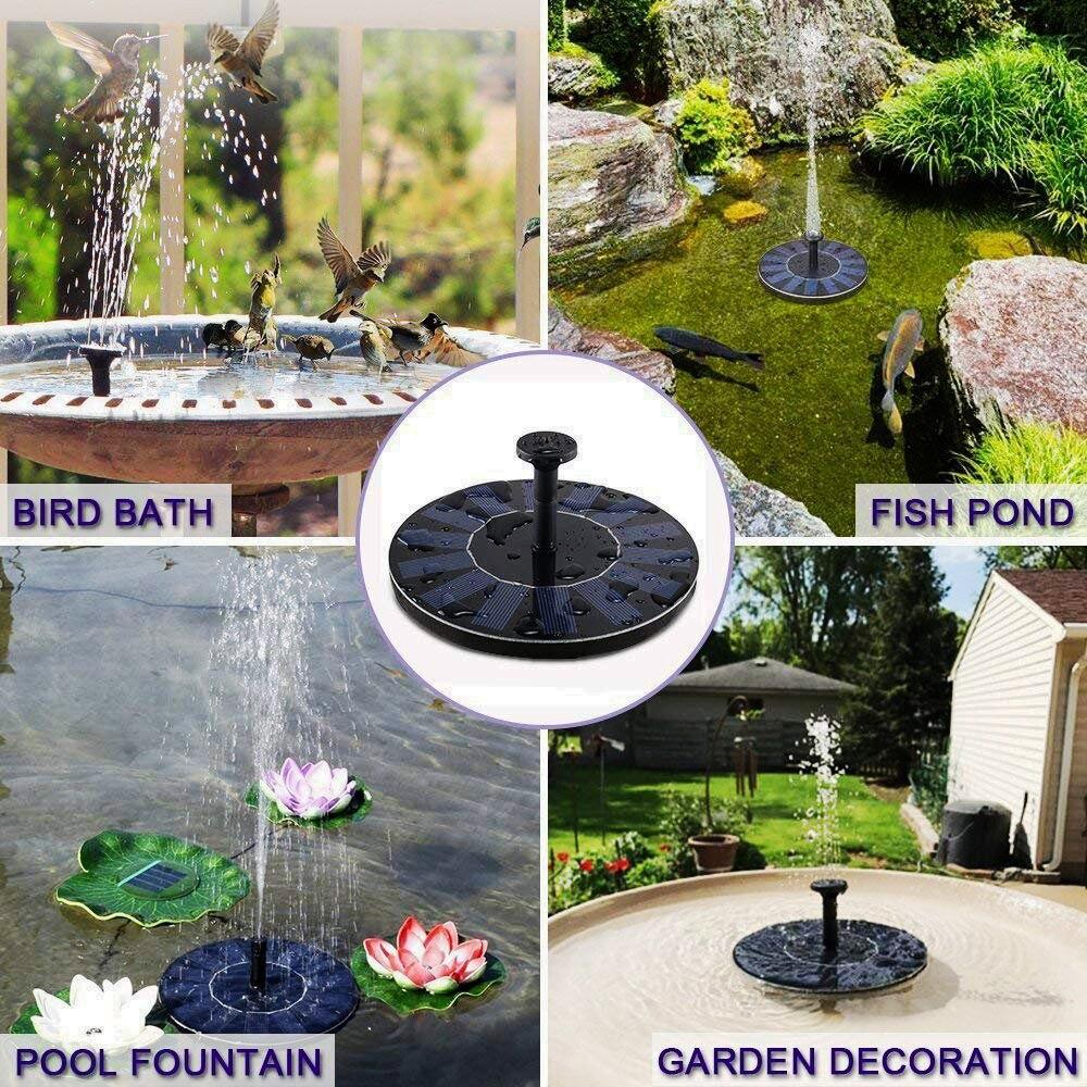 Fontaine solaire pour piscine, bassin et décoration de jardin