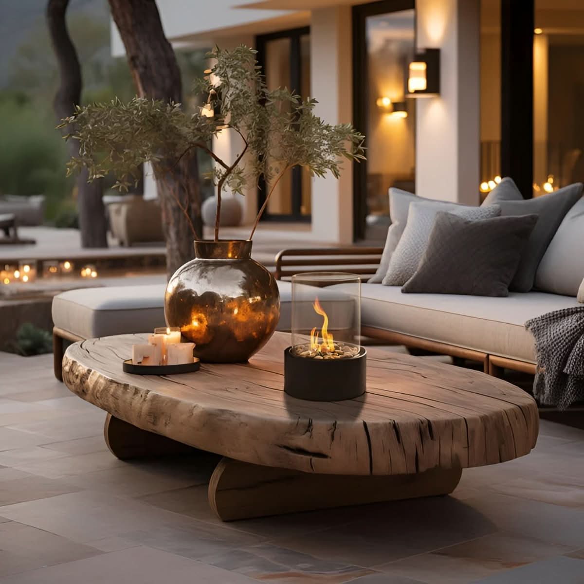 Foyer de table sans fumée pour intérieur et extérieur