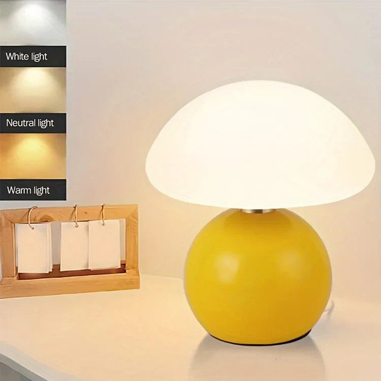French Style and Natural Beauty of the Mushroom in the Lamp