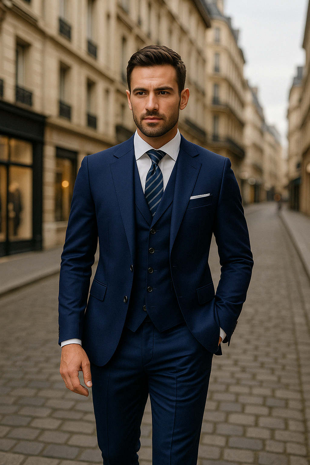 FrenchEric | Men's 3-piece Formal Suit Set | Elegant, Versatile & Comfortable | Fall Collection