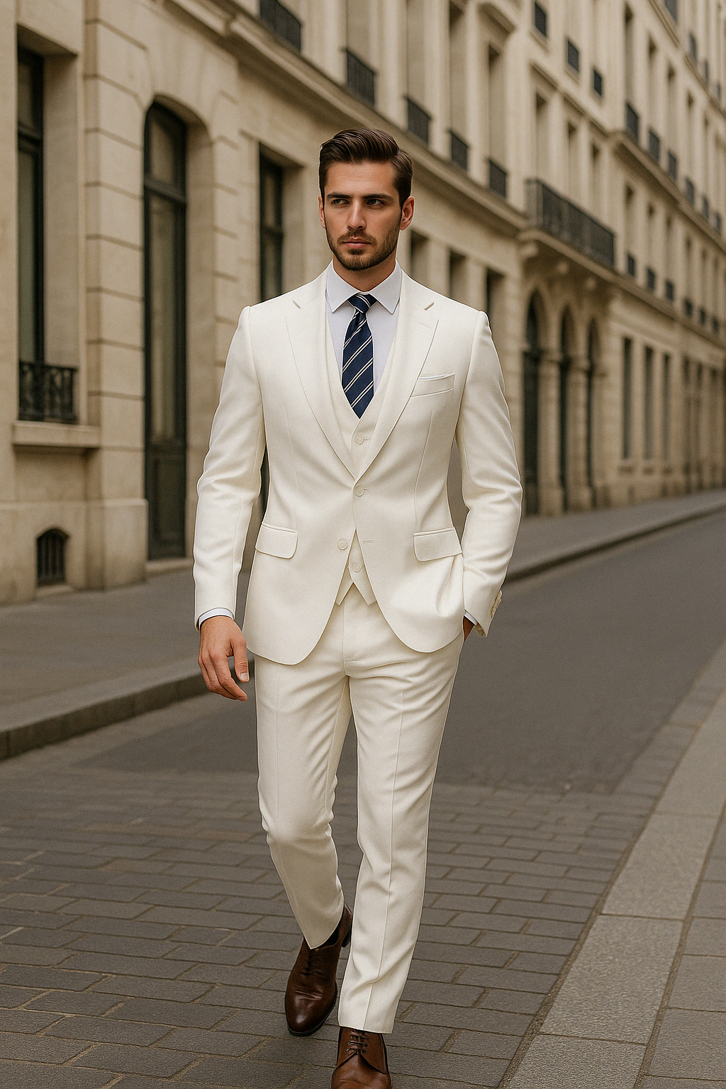 FrenchEric | Men's 3-piece Formal Suit Set | Elegant, Versatile & Comfortable | Fall Collection