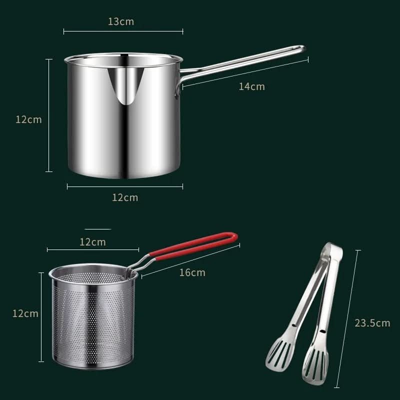 Friteuse multifonction en acier inoxydable