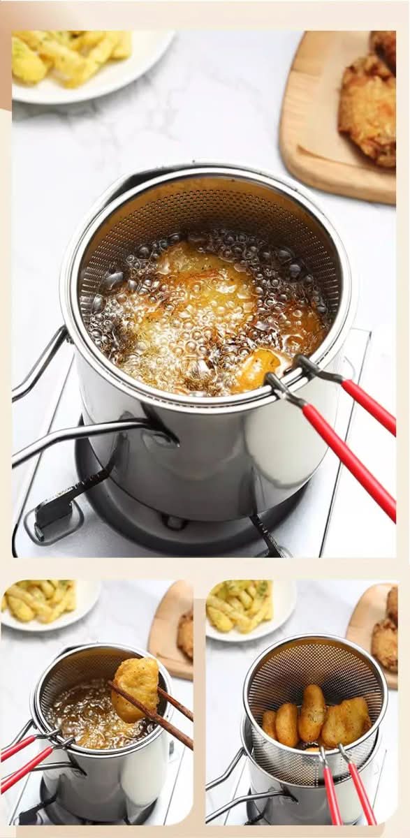 Friteuse multifonction en acier inoxydable