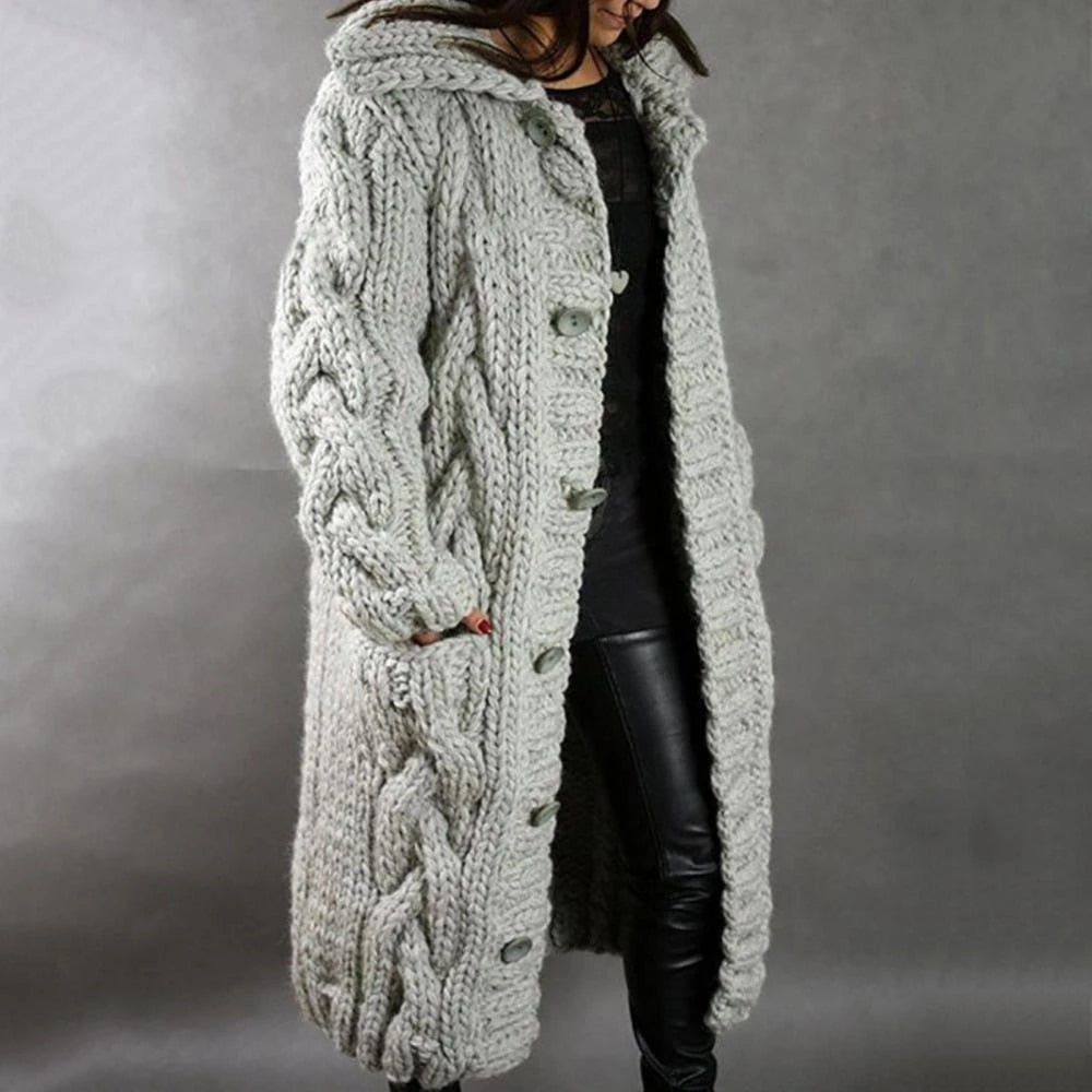 Gallanto - Cozy Knit Coat for Women