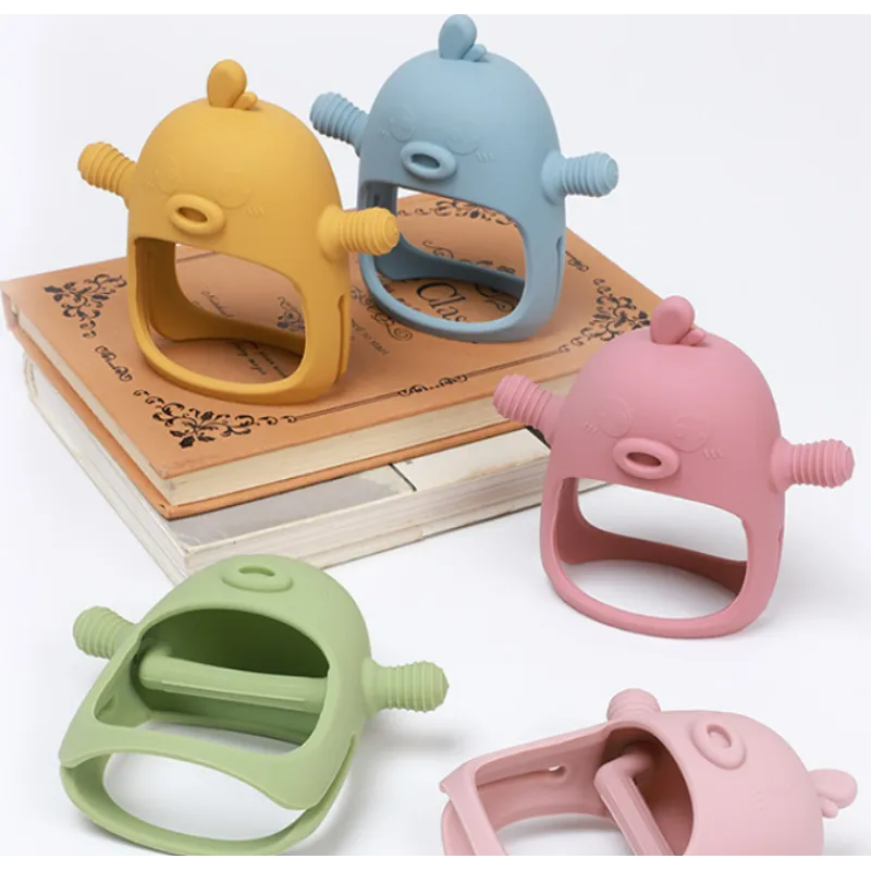 Gant de dentition en silicone: soulagement efficace pour bébés