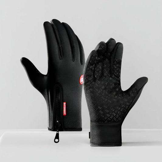 Gants de cyclisme et ski chauffants d'hiver avec revêtement tactile