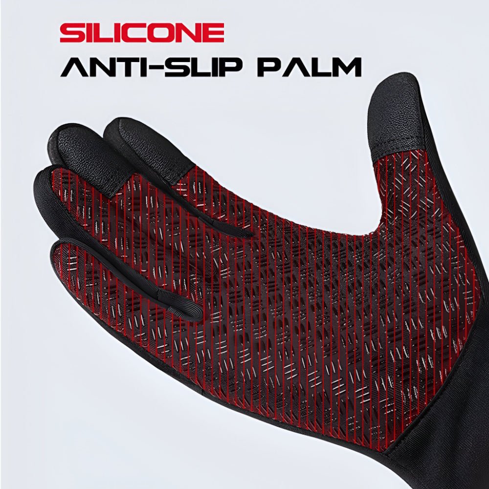 Gants de cyclisme et ski chauffants d'hiver avec revêtement tactile