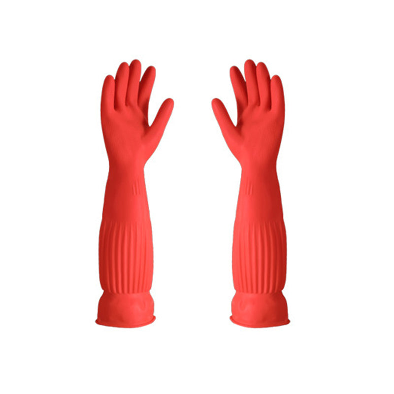 Gants de vaisselle en latex extra-longs et épais doublés de polaire