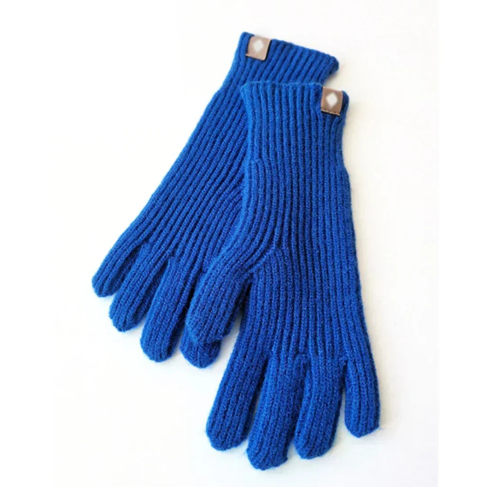Gants en tricot casual pour femme