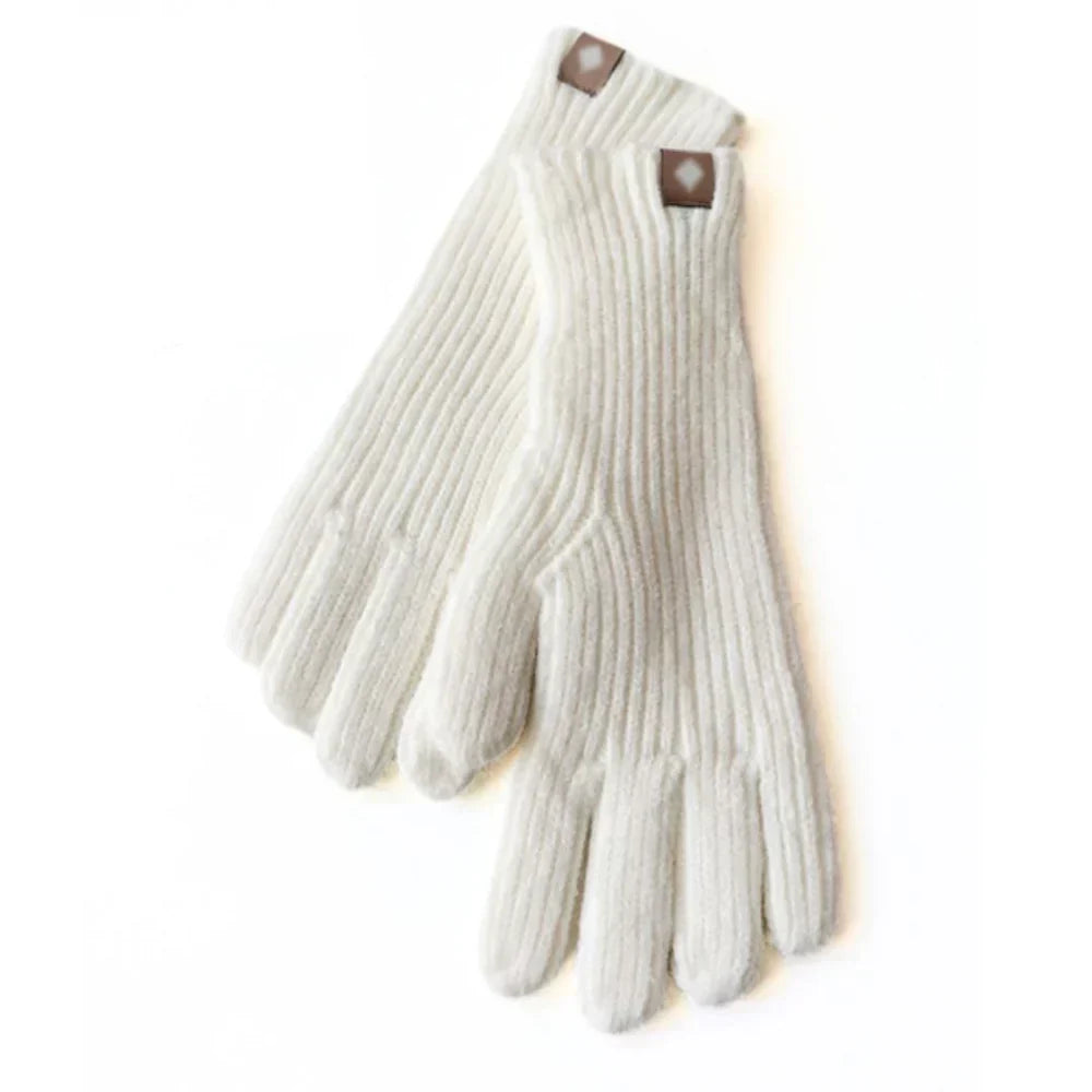 Gants en tricot casual pour femme