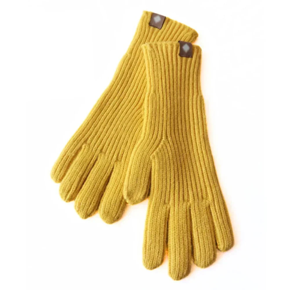 Gants en tricot casual pour femme