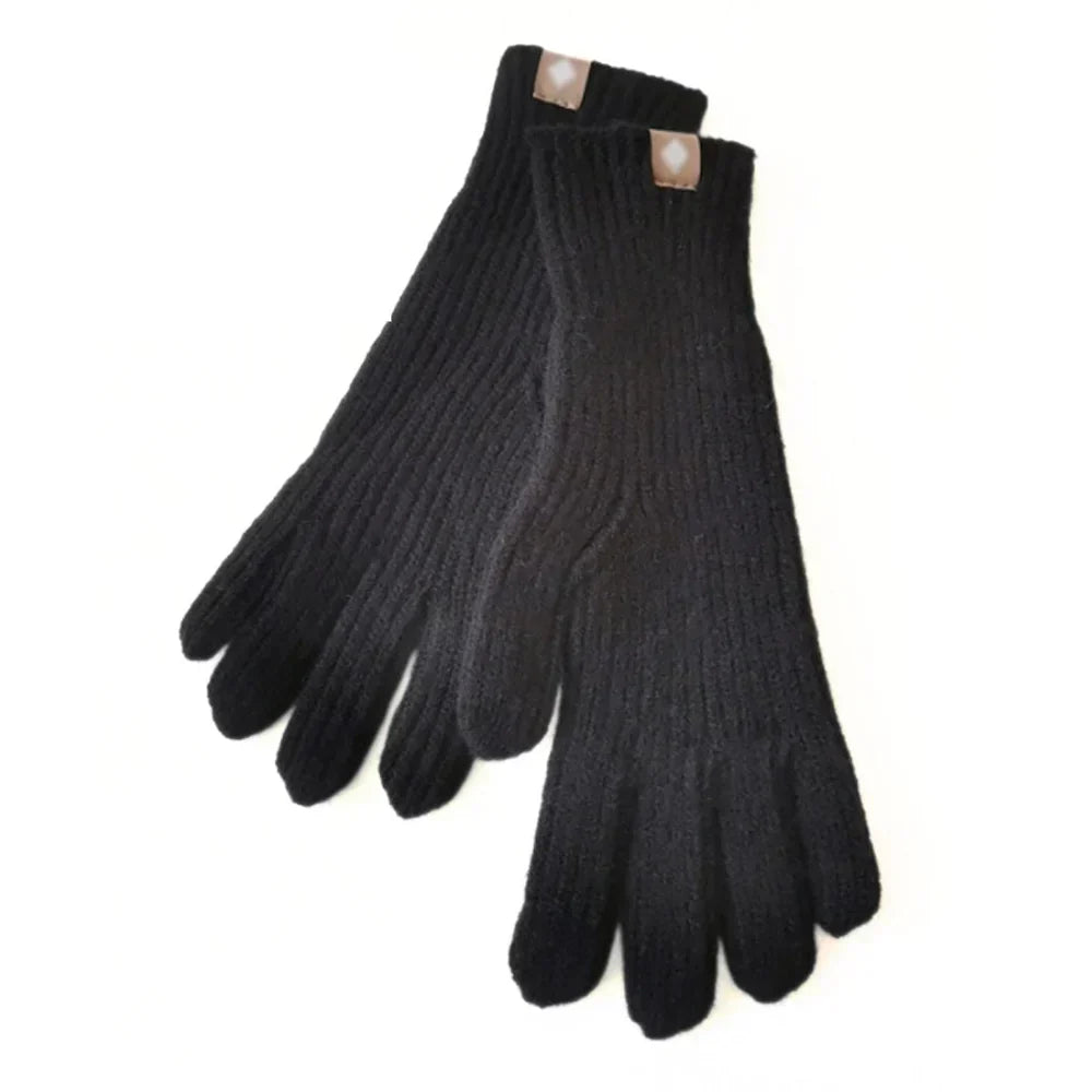 Gants en tricot casual pour femme