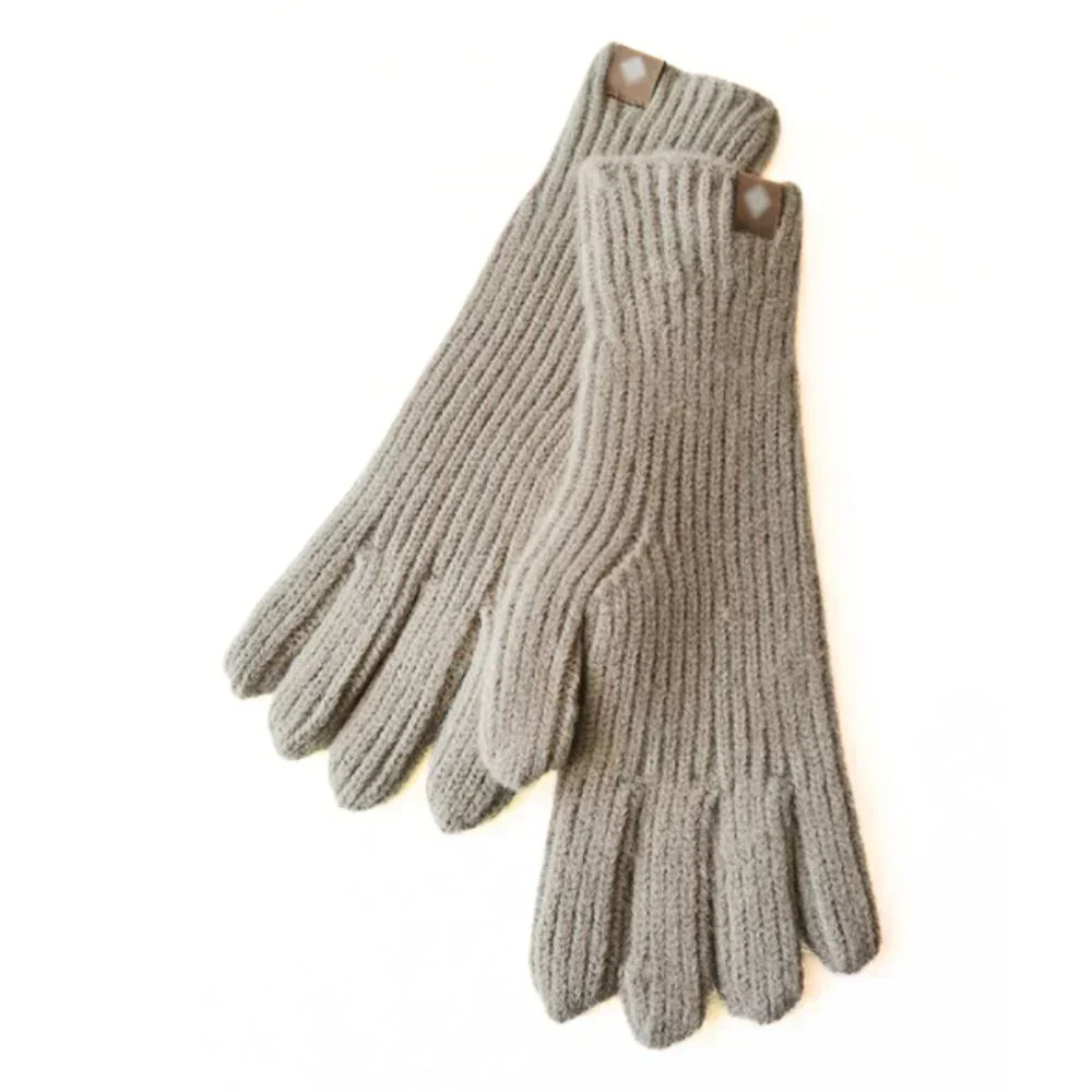 Gants en tricot casual pour femme