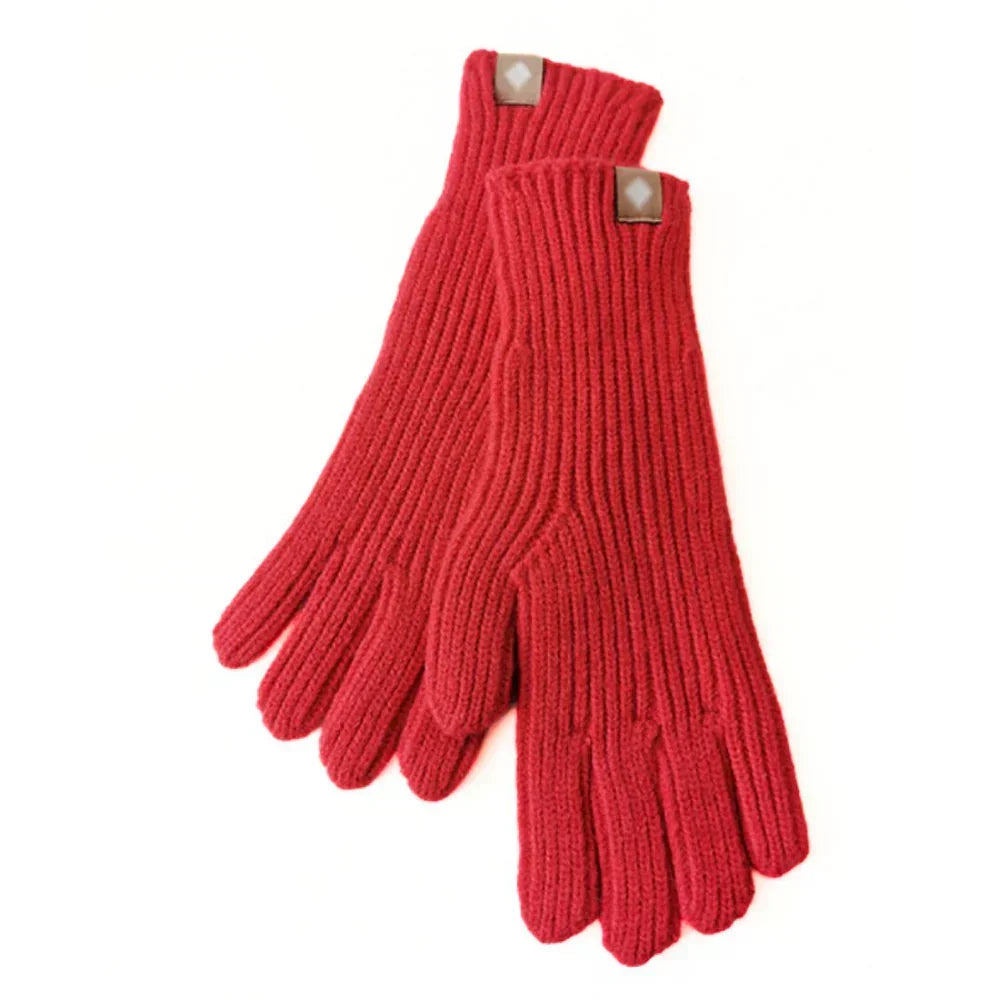 Gants en tricot casual pour femme