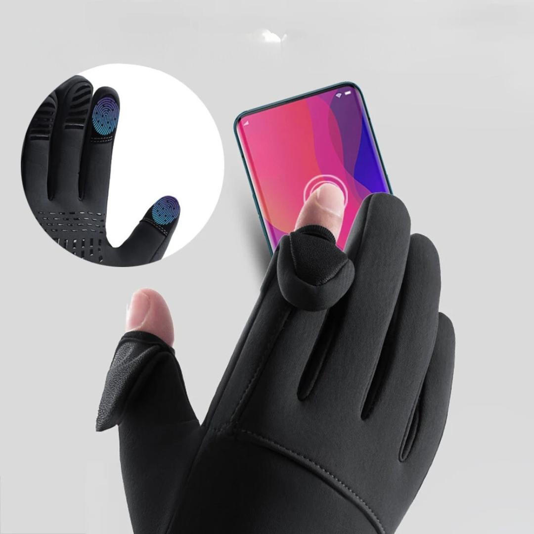 Gants imperméables pour écran tactile avec poche