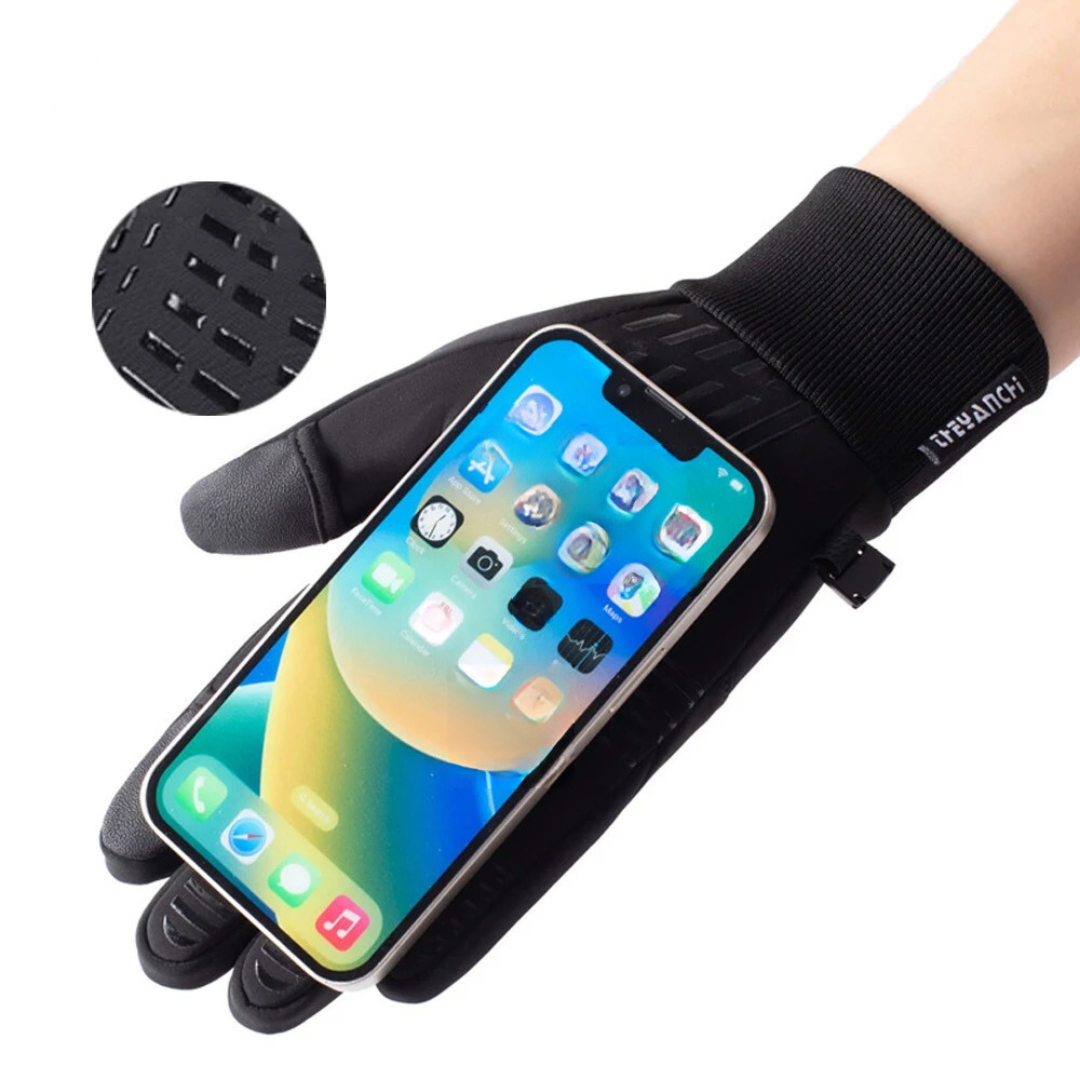 Gants imperméables pour écran tactile avec poche