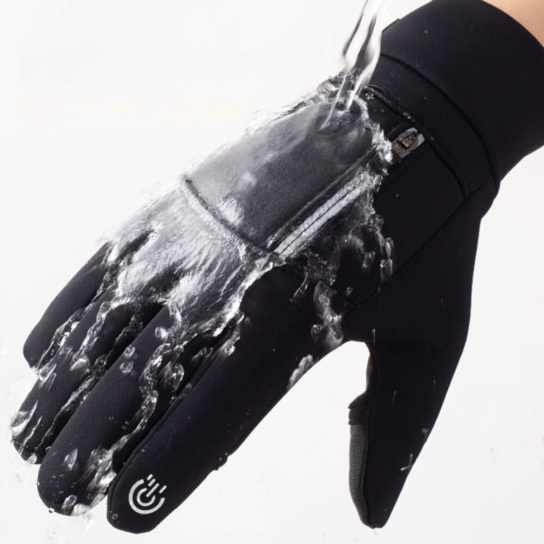 Gants imperméables pour écran tactile avec poche