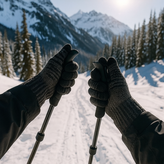 Gants tactiles en tricot d'hiver