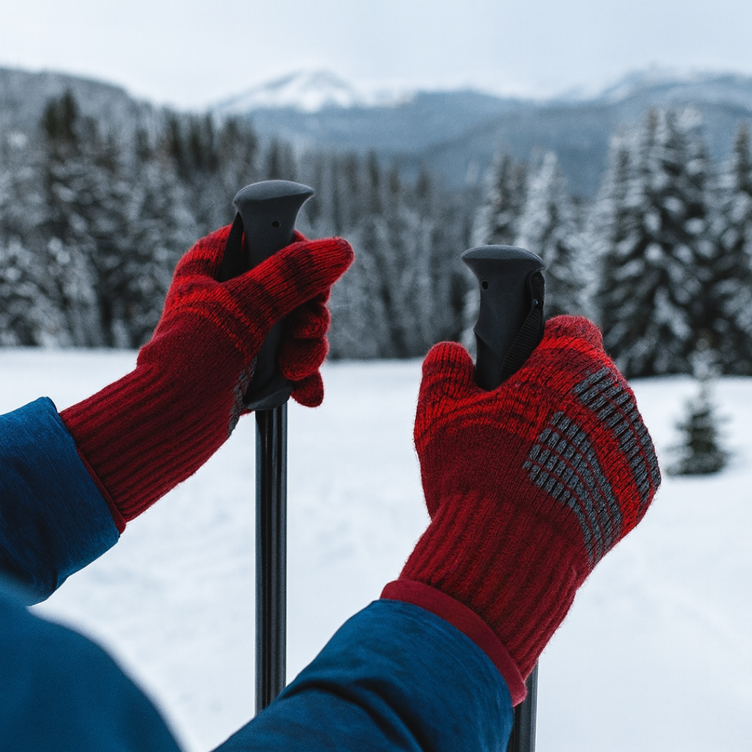 Gants tactiles en tricot d'hiver
