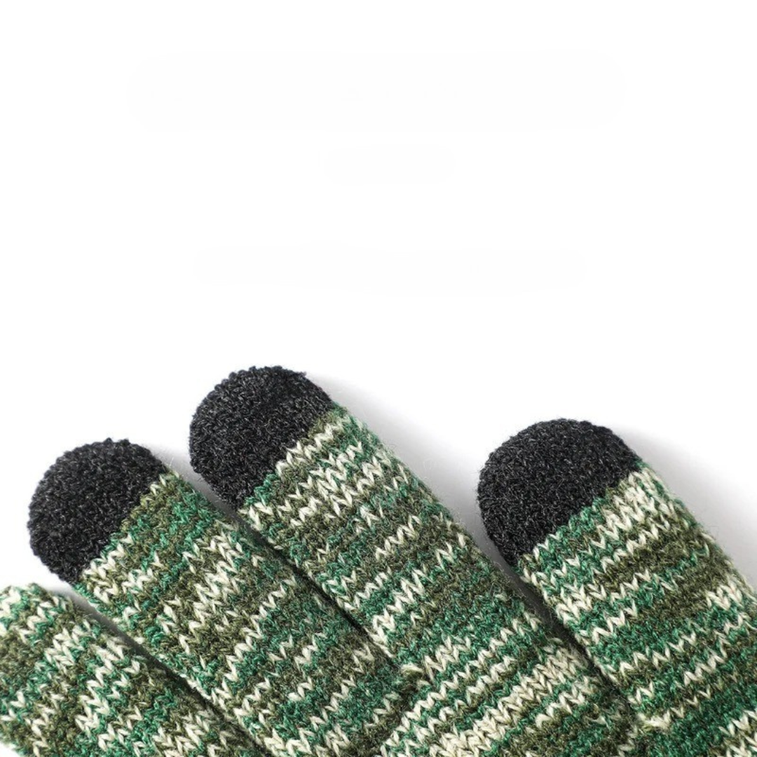 Gants tactiles en tricot d'hiver