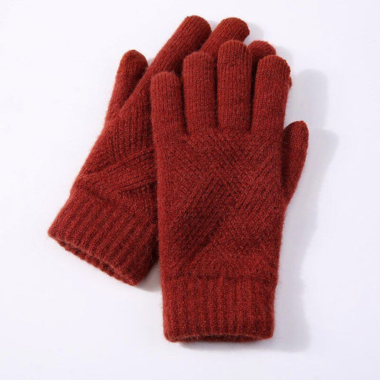 Gants tricotés confortables pour femme
