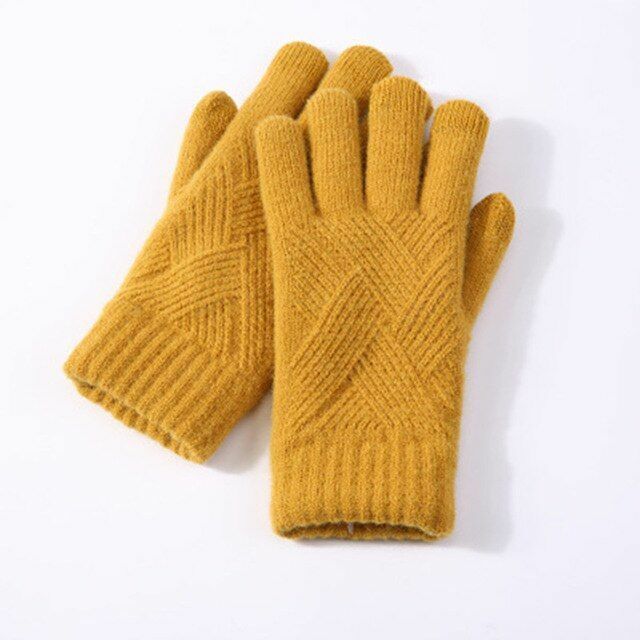 Gants tricotés confortables pour femme