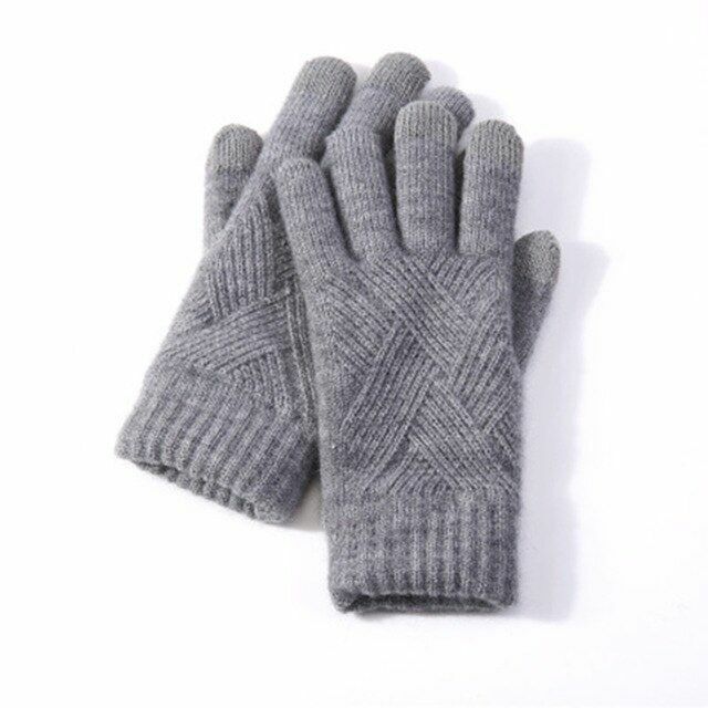 Gants tricotés confortables pour femme